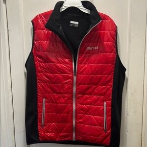 Marmot Red and Black Quilted Vest